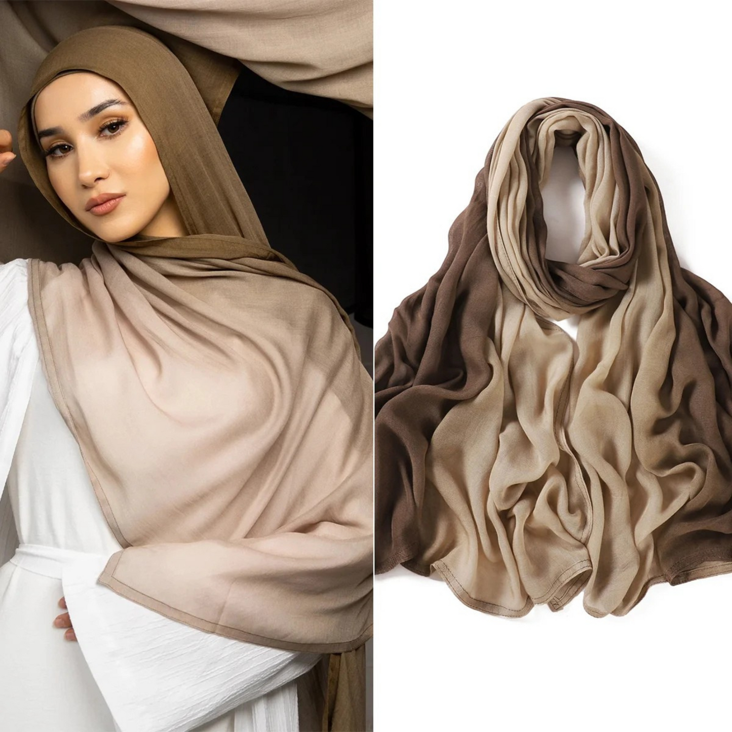 Ombre Gradient Modal Hijab Scarf