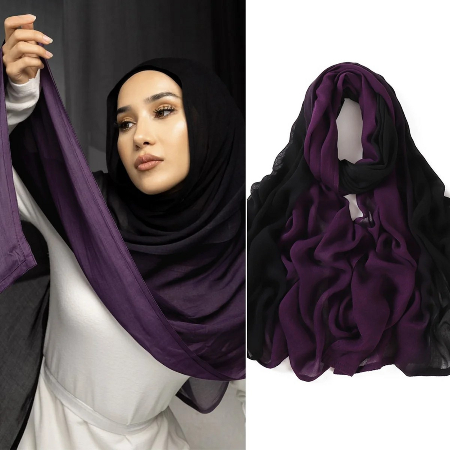 Ombre Gradient Modal Hijab Scarf