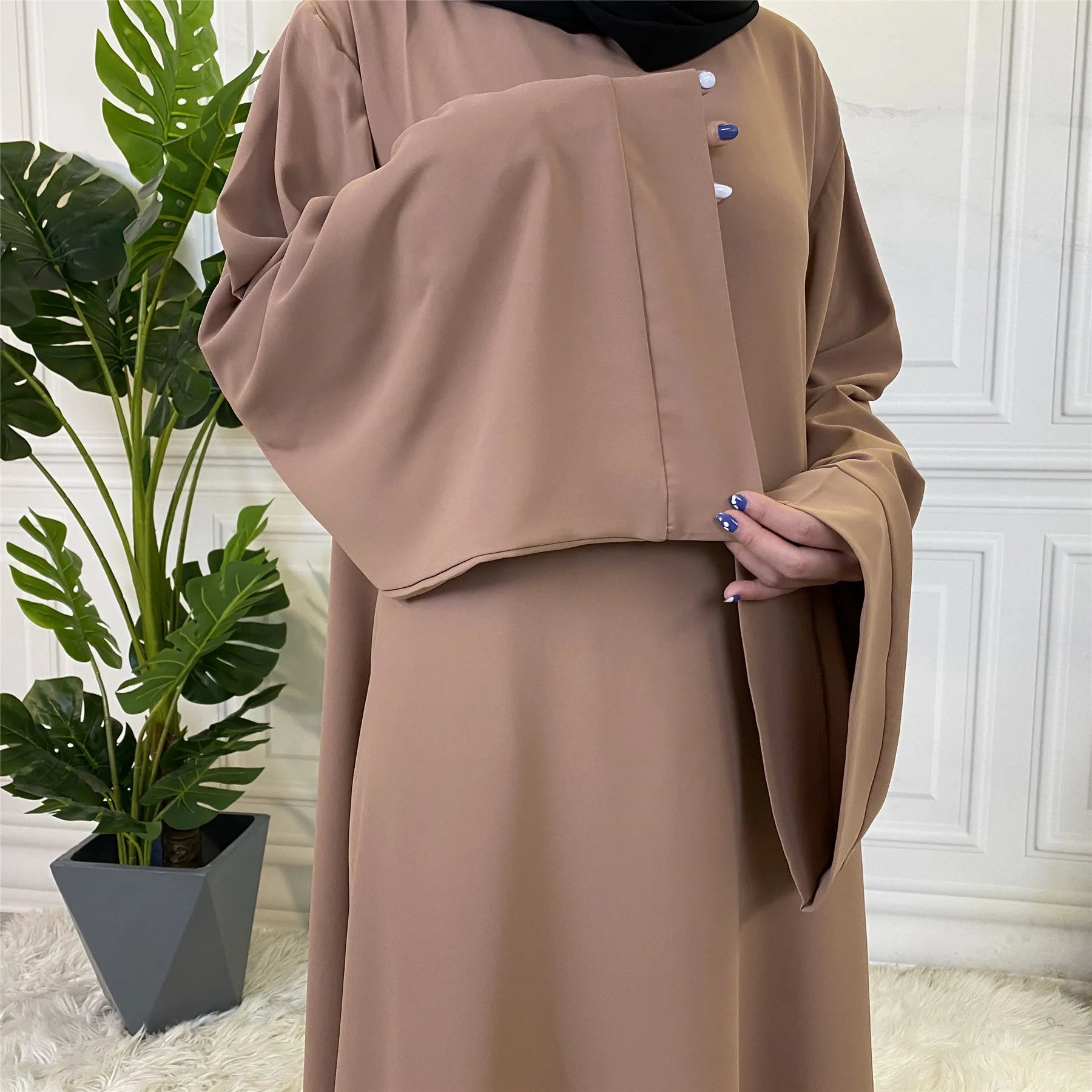 Dubai Elegant Long Abaya with Sash