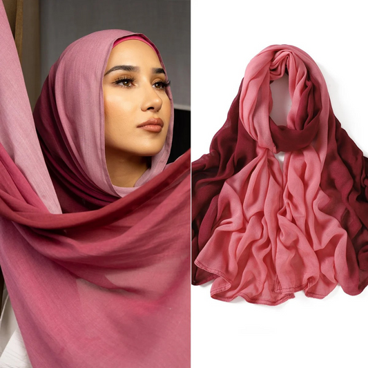 Ombre Gradient Modal Hijab Scarf