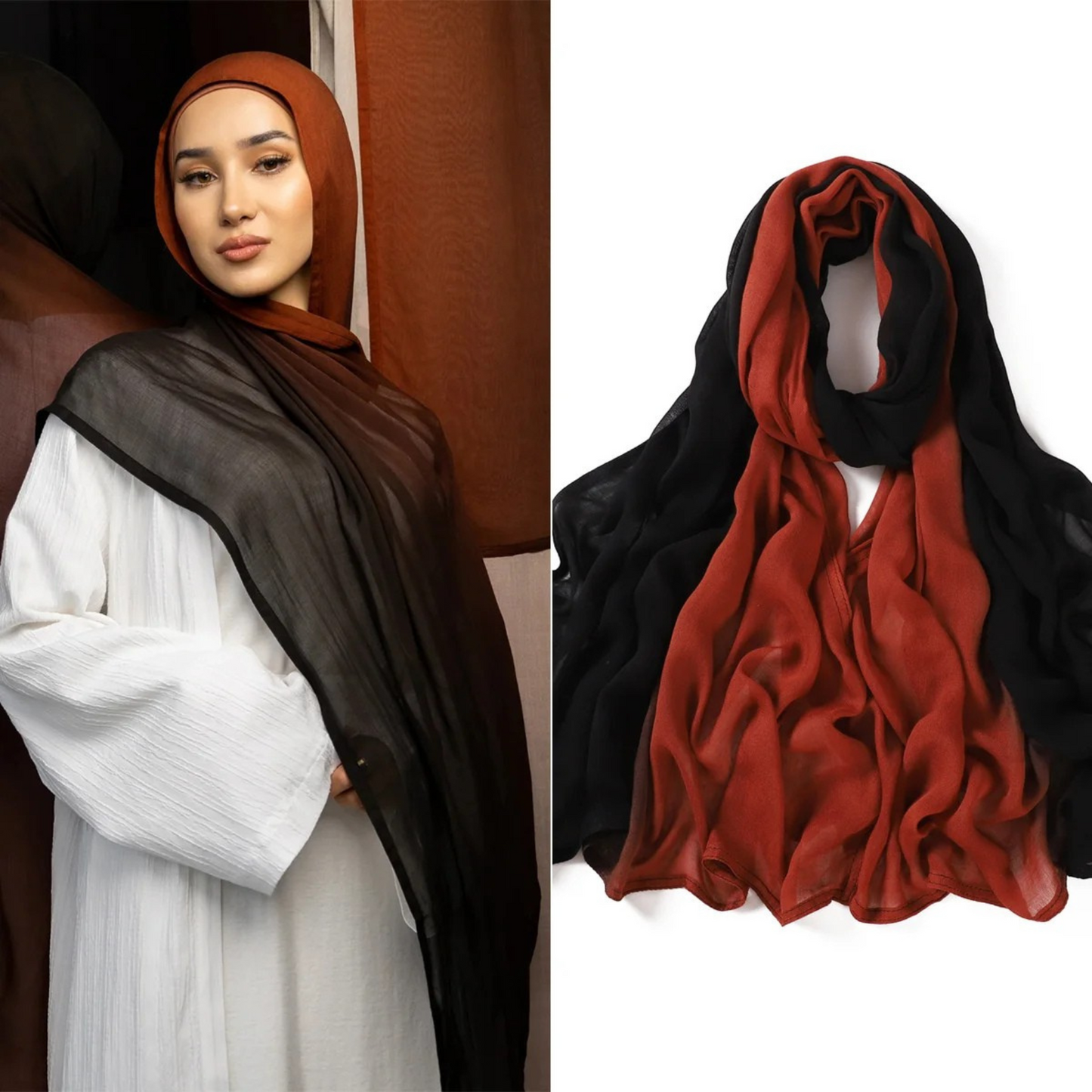 Ombre Gradient Modal Hijab Scarf