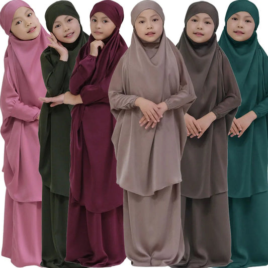 2-Piece Girls' Burka Dress Set