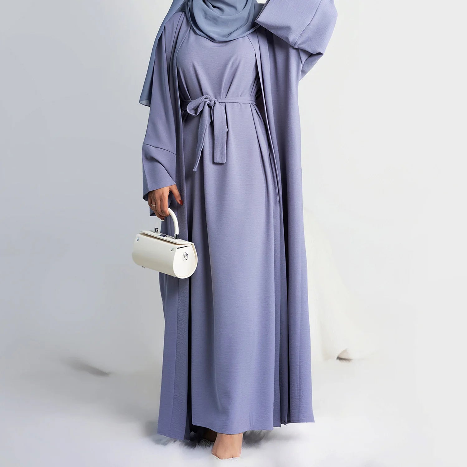 Dubai Two-Piece Abaya Set: Elegant Prayer Garment for 2024