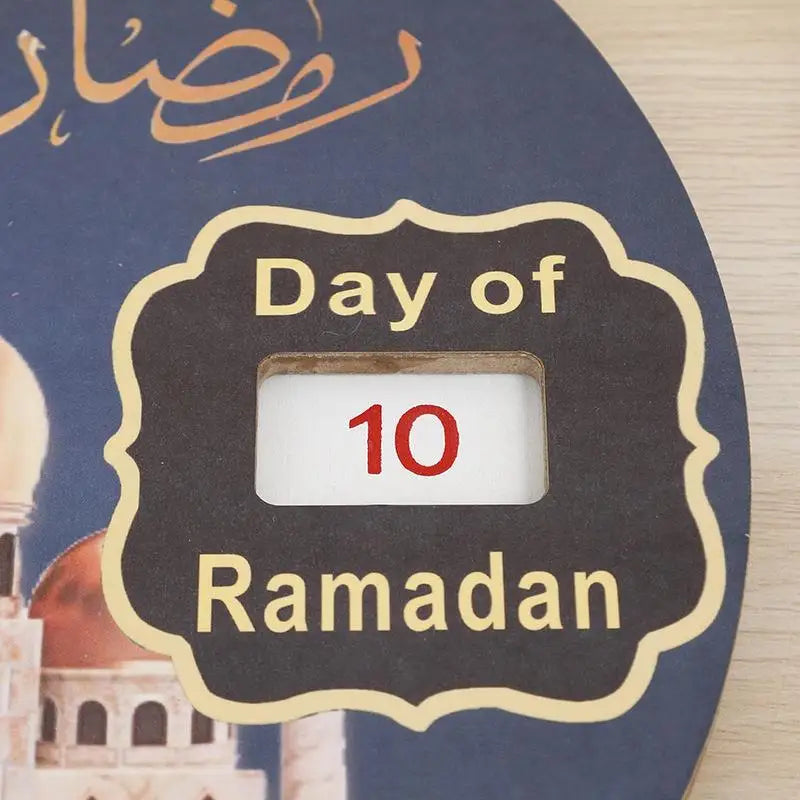 Wooden Ramadan Countdown Calendar 2024