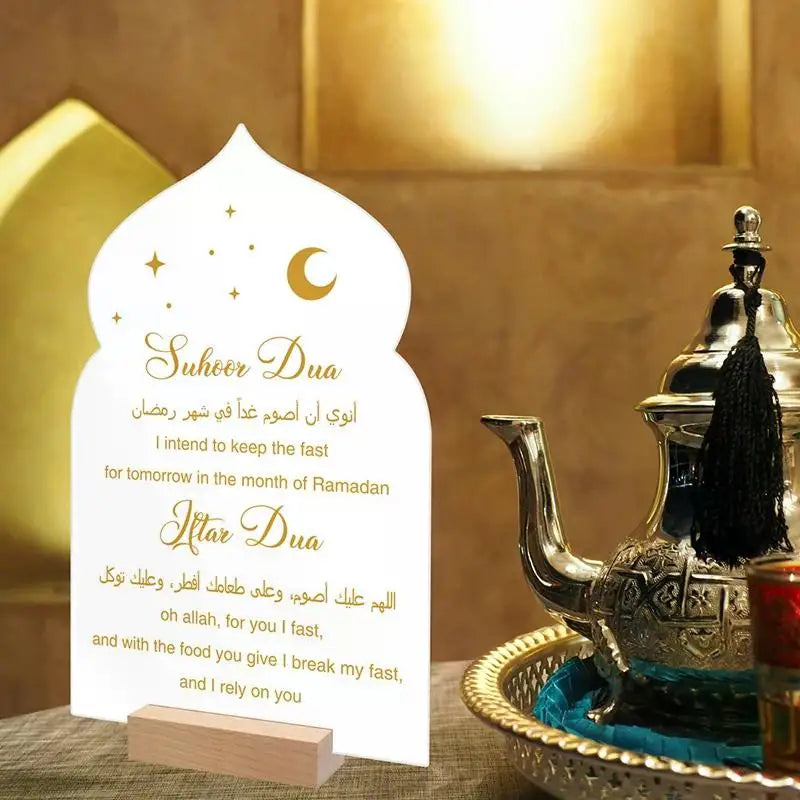 Wooden Ramadan Calendar Board