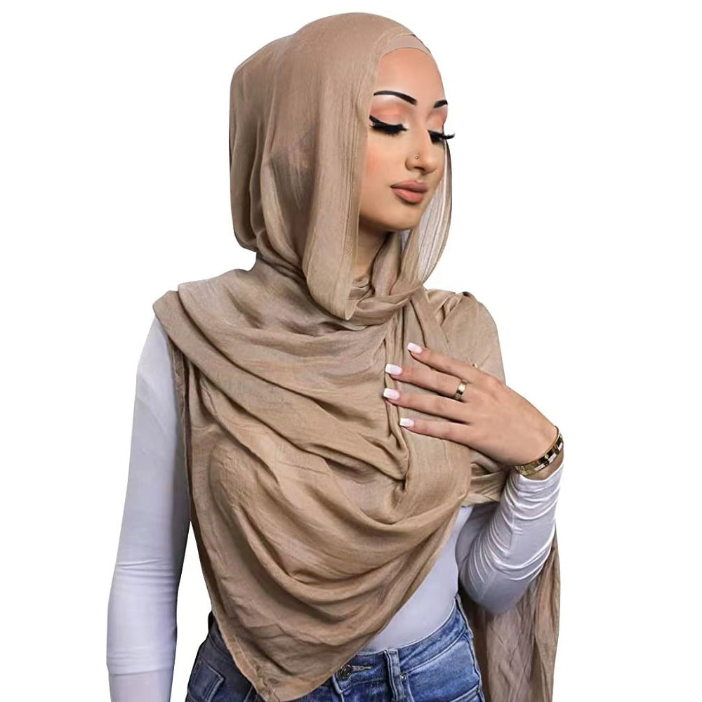 2-Piece Viscose Hijab Set with Matching Jersey Cap