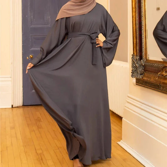 Turkish Flare Sleeve Abaya with Khimar for Modest Style