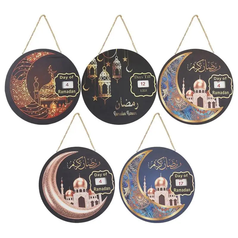 Wooden Ramadan Countdown Calendar 2024