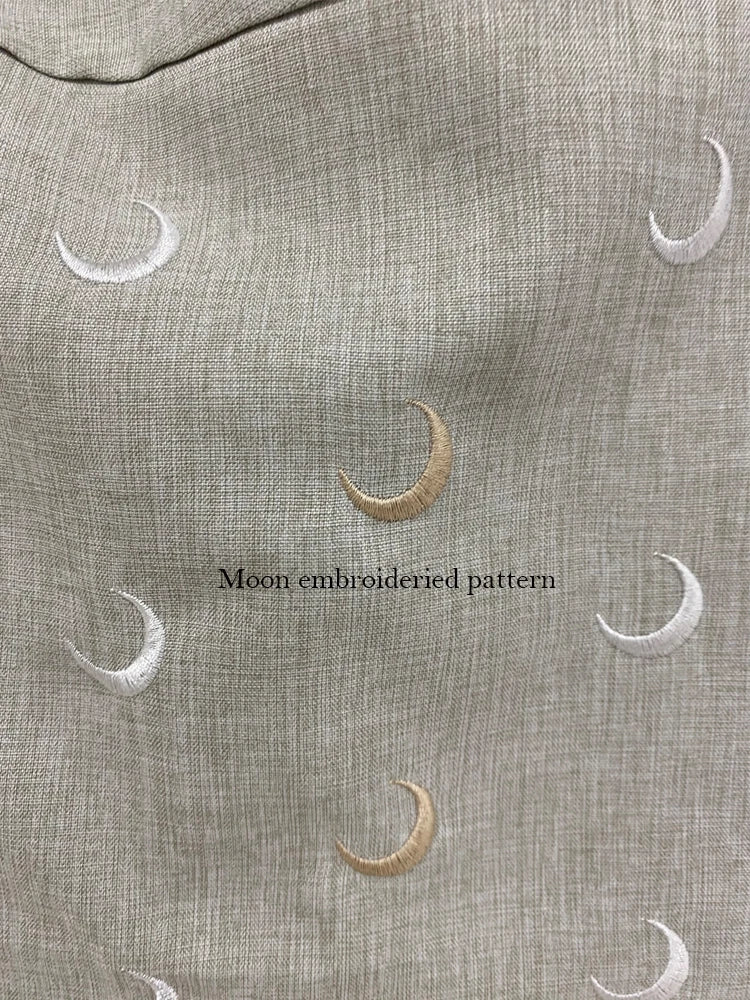 Heart Embellished Open Linen Abaya