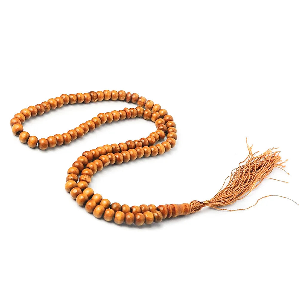 Wooden 99-Bead Tasbih with Tassel