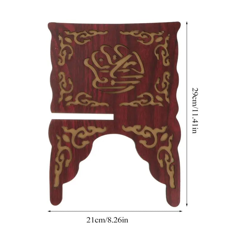 Wooden Eid Mubarak Quran Holder