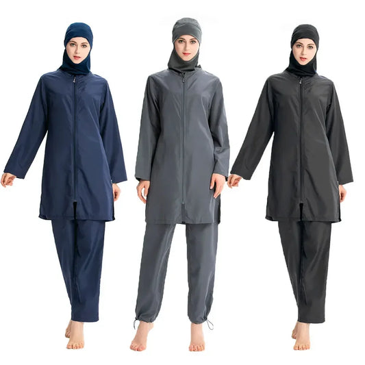 Elegant Full Cover Quick Dry Burkini for Women