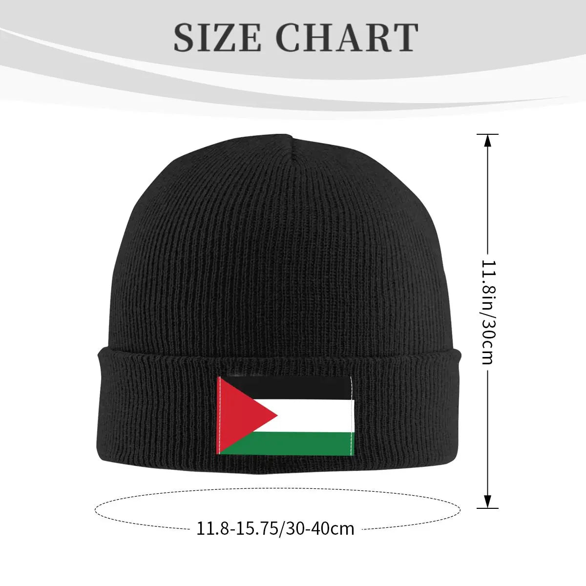 Palestine Flag Unisex Winter Beanie