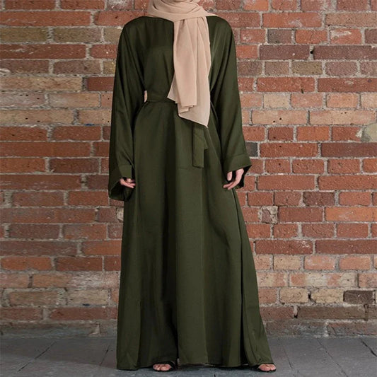 Turkish Flare Sleeve Abaya with Khimar for Modest Style