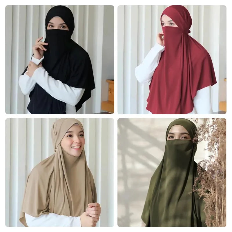 Large Scarf Hijab: Arabic Khimar Headwrap