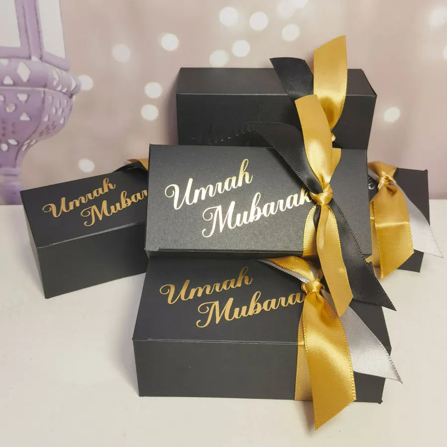 Umrah Mubarak Black Gift Boxes