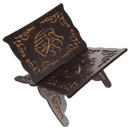 Wooden Eid Mubarak Quran Holder