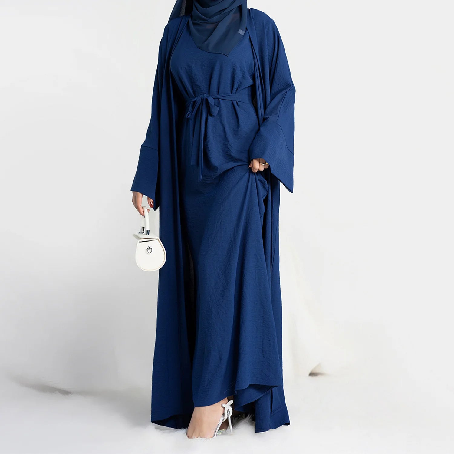 Dubai Two-Piece Abaya Set: Elegant Prayer Garment for 2024