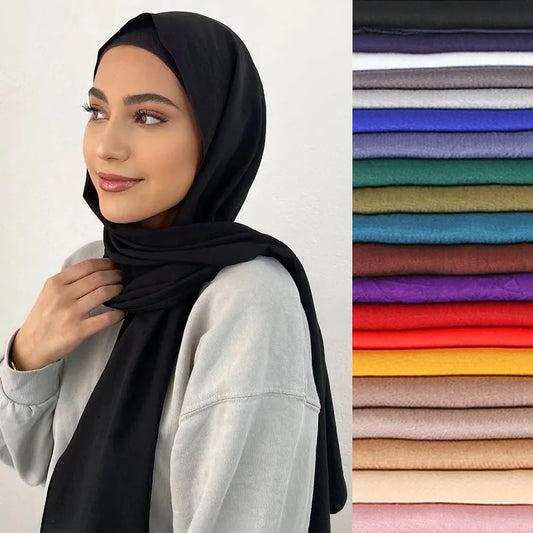 Jersey Stretchy Hijab Scarf - Effortless Style