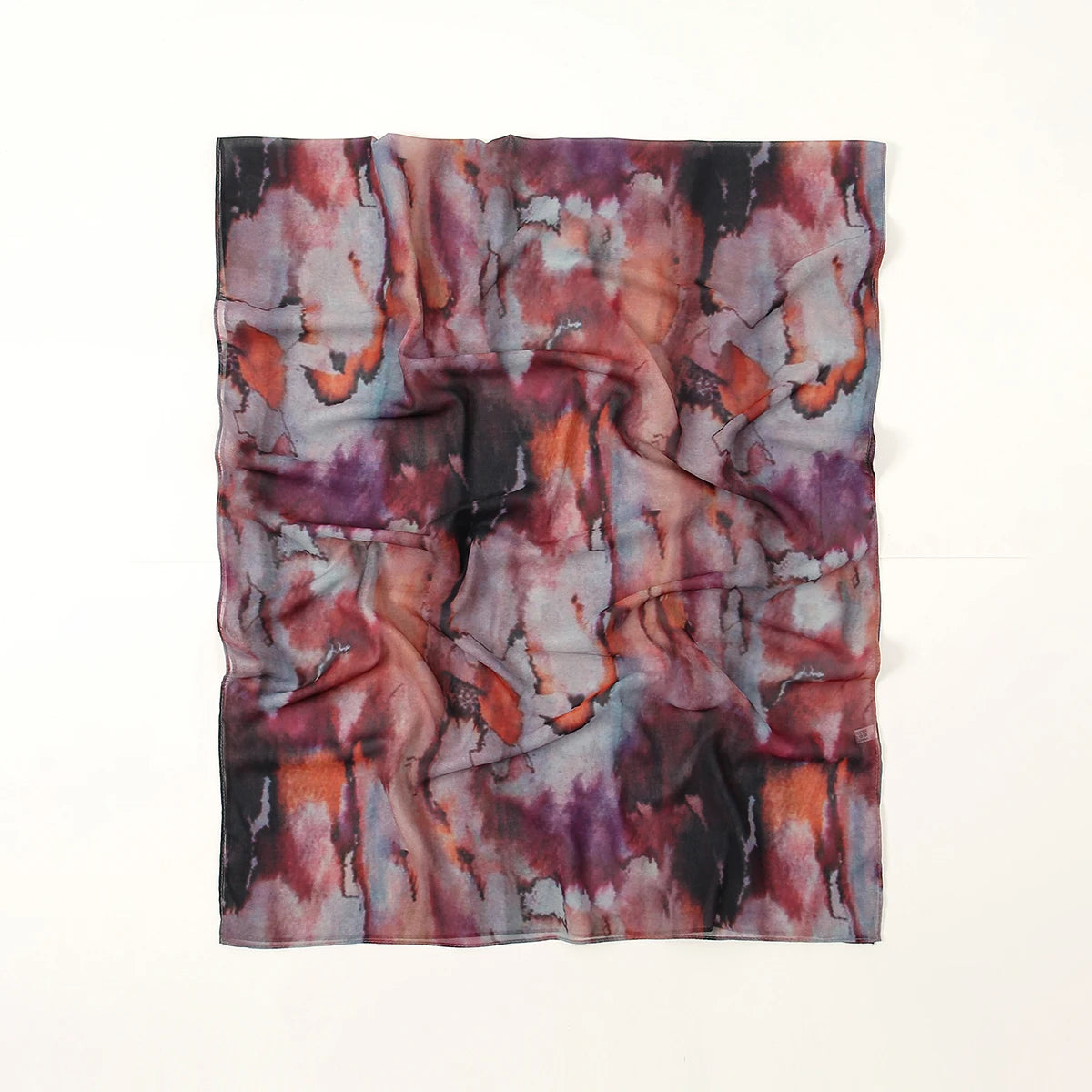 Printed Chiffon Hijab Scarf – Tie-Dyed