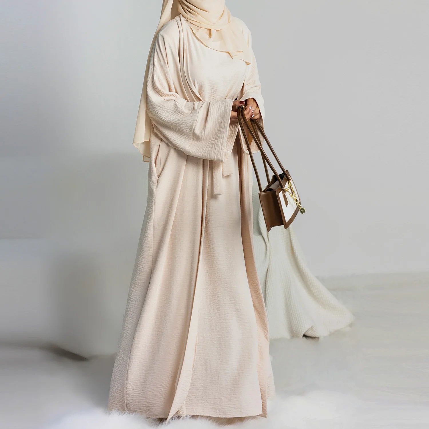 Dubai Two-Piece Abaya Set: Elegant Prayer Garment for 2024