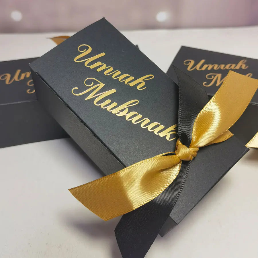 Umrah Mubarak Black Gift Boxes