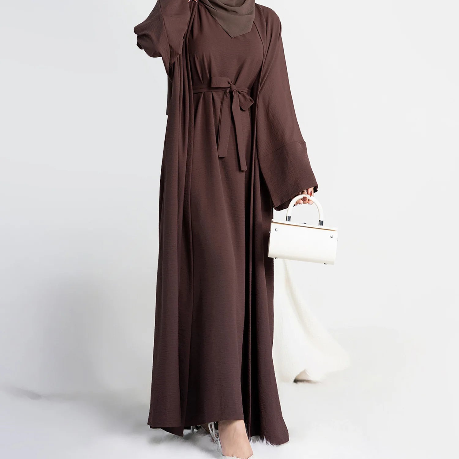 Dubai Two-Piece Abaya Set: Elegant Prayer Garment for 2024