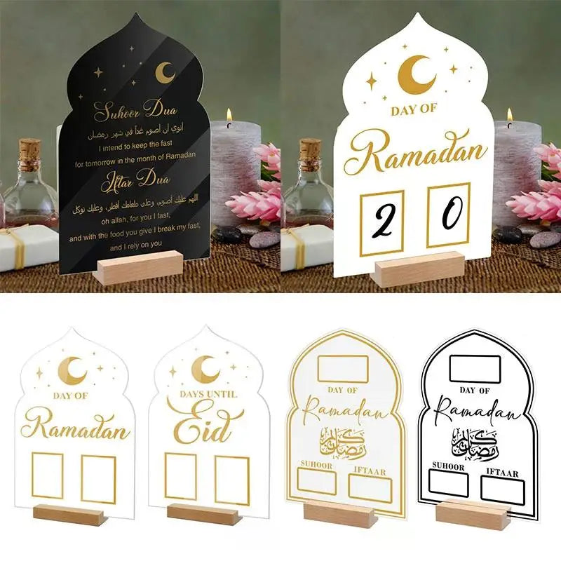 Wooden Ramadan Calendar Board