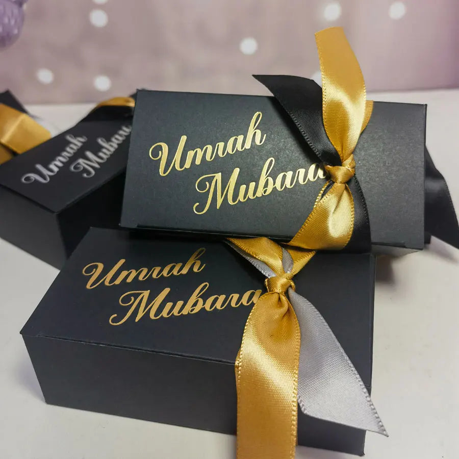 Umrah Mubarak Black Gift Boxes