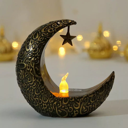 Star & Moon LED Candlestick Lamp