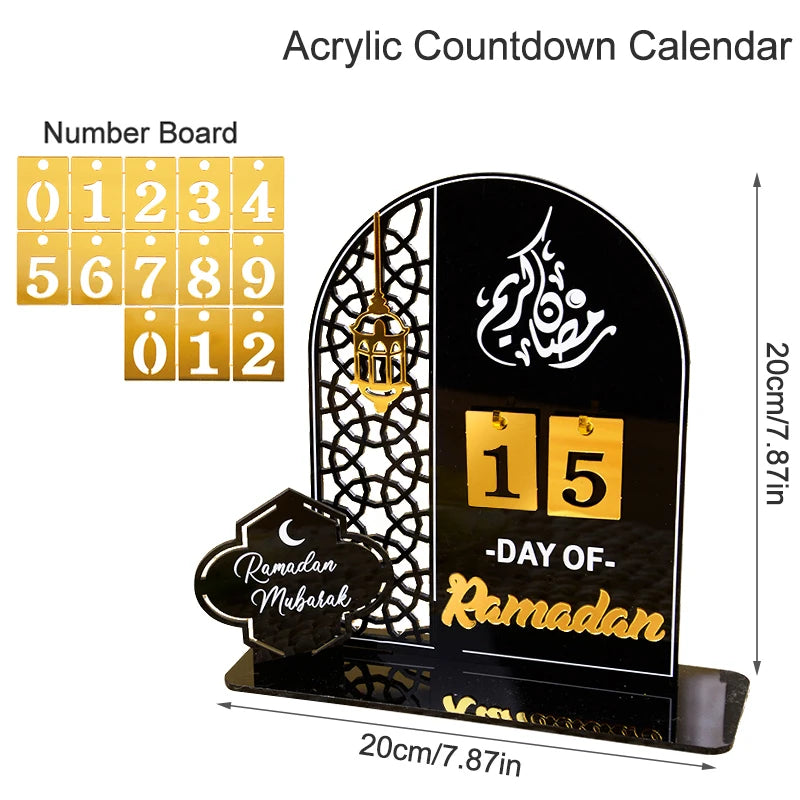 Acrylic Ramadan Countdown Calendar