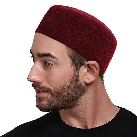 Men’s Wool Kufi Prayer Cap