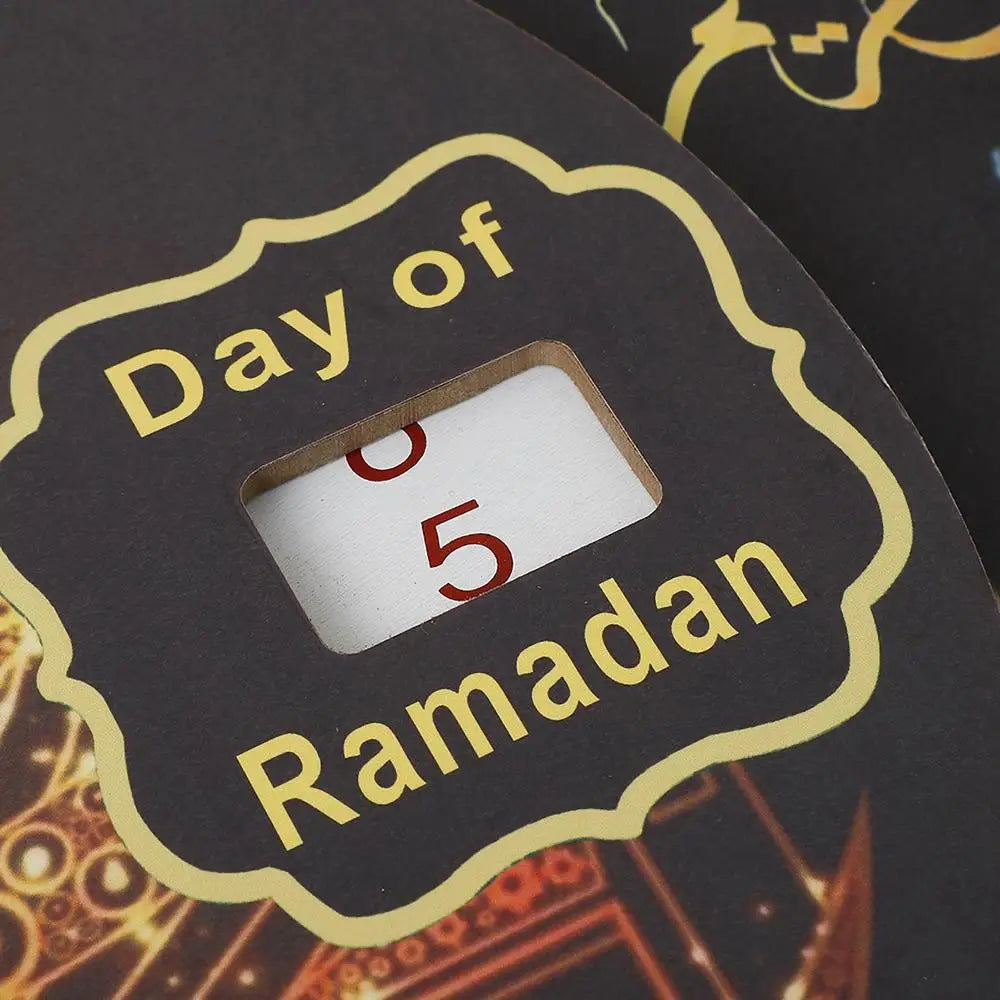 Wooden Ramadan Countdown Calendar 2024