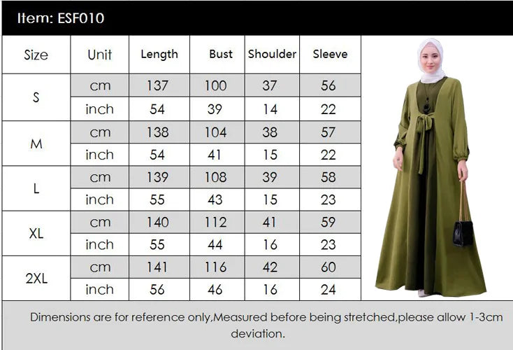Modest Abayas Long Sleeve Maxi Dresses