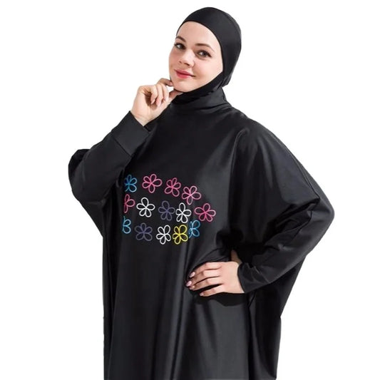 Women's 3-Piece Modest Swimwear Set with Hijab