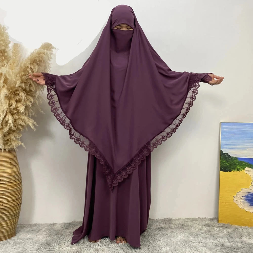 Dubai Abaya & Khimar Set: For Prayer & Modesty