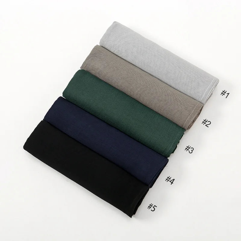 Thin Plain Viscose Rayon Hijab Scarf