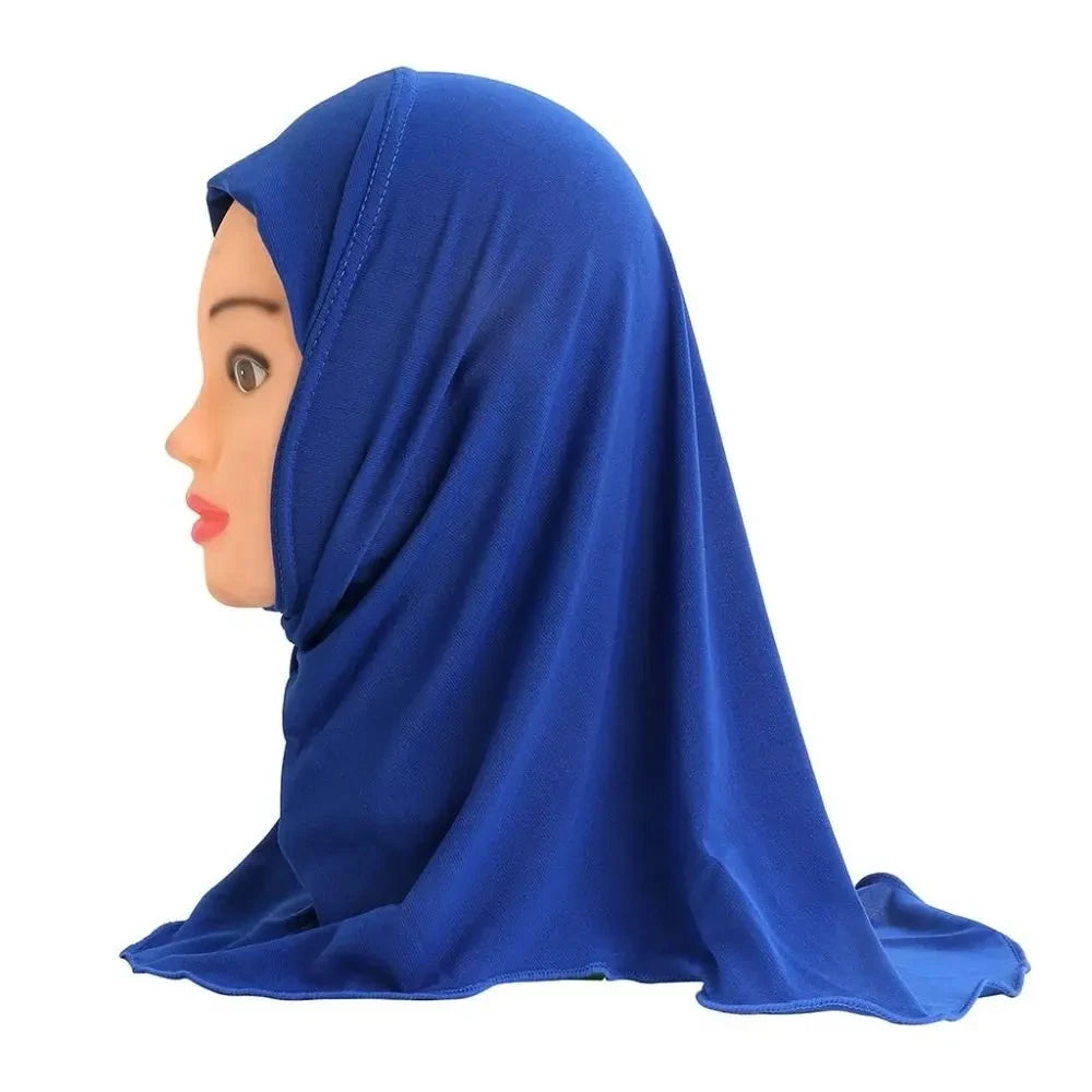 Soft Stretch Hijab for Girls – Ages 2-7