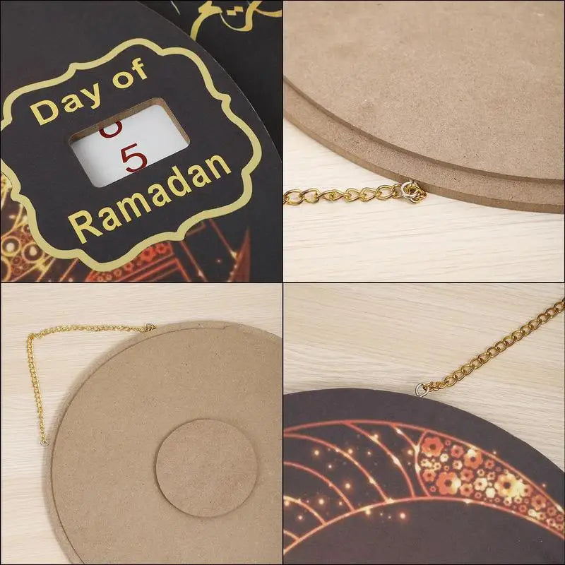 Wooden Ramadan Countdown Calendar 2024