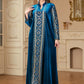 Elegant Winter Velvet Embroidered Abaya Thobe