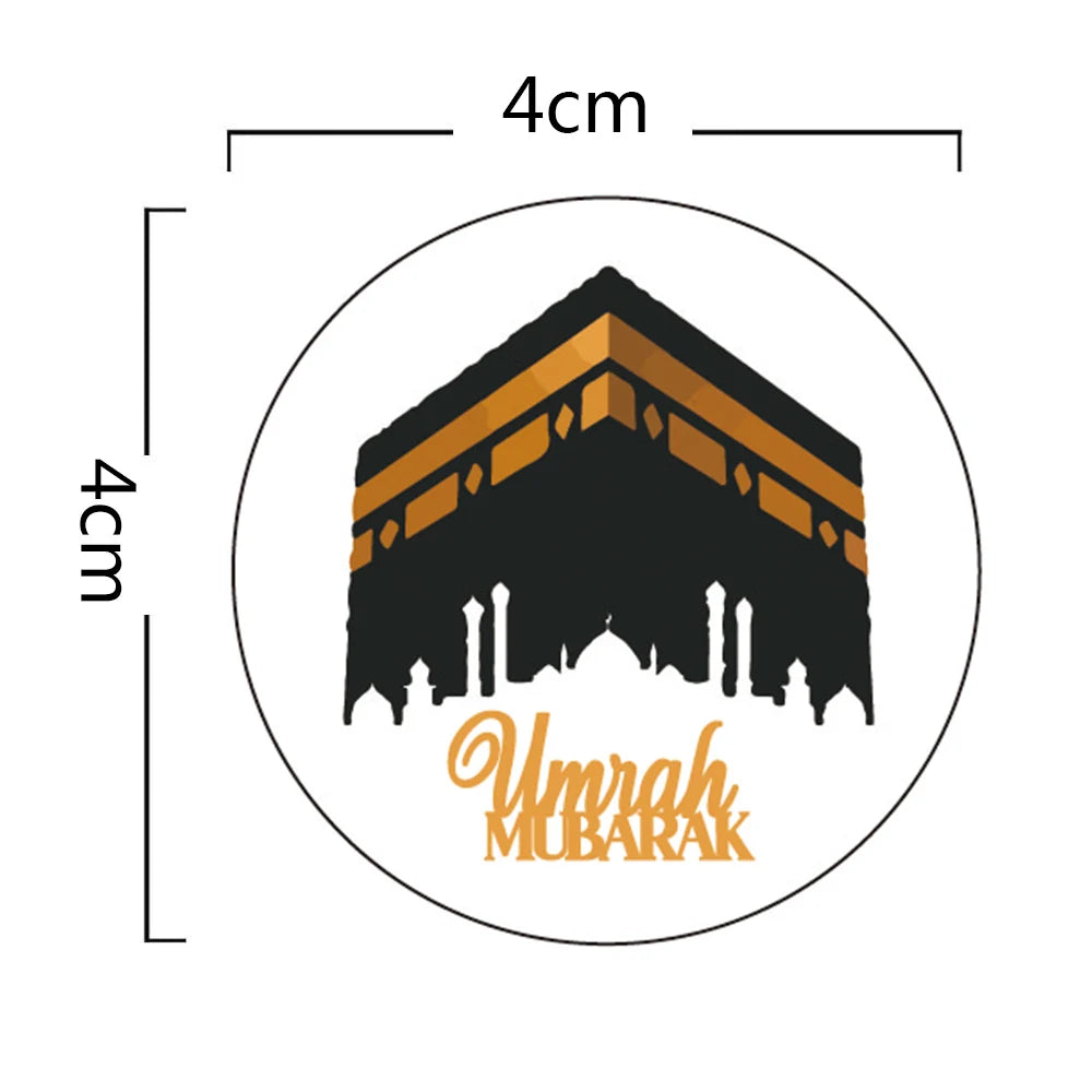 Umrah Mubarak Party Gift Decorations Stickers