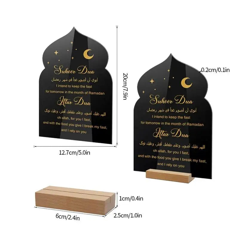 Wooden Ramadan Calendar Board